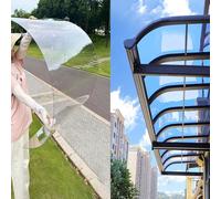 Panneau de remplacement pour toiture en polycarbonate, feuille de plastique acrylique transparent de 2 mm d'épaisseur, auvent de serre, abri d'auto, cadre froid extérieur résistant à la pluie