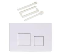 Panneau de réservoir d'eau dissimulé UP300 UP320, adapté à la deuxième génération, réservoir d'eau caché, interrupteur de chasse d'eau suspendu for toilettes(Bright white)