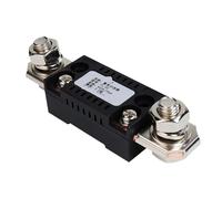 Panneau de résistance de shunt, Shunt FL-2C 10A20A15A30A50A75A100A 75mV Compteur de tension numérique DC Ampèremètre analogique Résistance de shunt de courant avec base 1 pièces(15A)