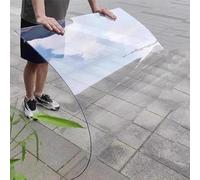 Panneau de revêtement de toiture for véranda de 1,5 mm, panneau d'éclairage du jour en polycarbonate, feuille de toit transparente imperméable à l'extérieur for serres, hangars, abris d'auto, cabanes,