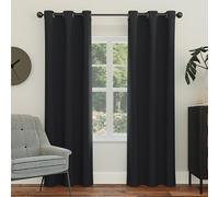 Panneau de rideau occultant illets Sun Zero Easton conomie d'nergie, 40 po x 95 po, noir