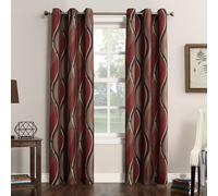 Panneau de rideau semi-transparent illets Intersect Ogee Print n 918