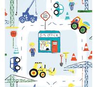 Panneau De Route En Cours De Construction Papier Peint (11051) Holden Décor Neuf