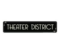 Panneau de rue du quartier des th tres SSTDR de Signs 4 Fun