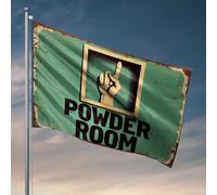 Panneau de salle de bain avec doigt d'honneur pour chambre d'adolescentes et filles - Drapeau de jardin d'automne (120 x 180 cm)