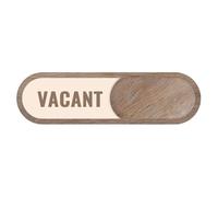 Panneau de salle de bain coulissant « Changeable Do Not Disturb Indicator » - Panneau de confidentialité en bois réservé - Affichage facile à lire pour salle de lactation, hôtel, bureau, maison, 17,8