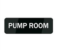 Panneau de salle de pompe pour maison/bureau, panneau pour maison, panneau de porte autocollant en acrylique épais, design moderne, 25,4 x 7,6 cm, décoration d'intérieur, panneau d'accessoires de