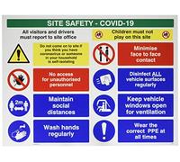 Panneau de sécurité du site - Covid 19