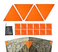 Panneau de sécurité orange pour sac à dos de chasse, imperméable, patchs de sécurité magnétiques avec cordon de serrage pour activités de plein air, aventure, randonnée, tente d'équitation de nuit