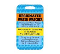 Panneau de sécurité pour piscine - Liste des badges de règles de petite piscine - Panneaux de rappel de sécurité créatifs, accessoires de de aquatique, observateur d'eau désigné