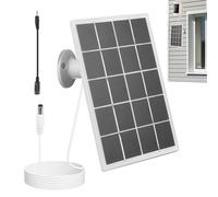 Panneau de sécurité solaire, chargeur CC 10 W, caméra à alimentation continue avec fonction réglable, matériau résistant aux intempéries, panneau solaire avec conception de montage à 360 degrés, acces