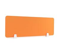 Panneau de séparation acoustique pour bureau avec fixation par pince | Installation facile, bords arrondis | Isolation phonique amovible pour bureaux, réceptions et comptoirs | Solution acou