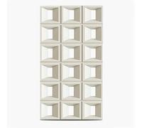 Panneau de séparation creux en polyuréthane 3D à faire soi-même - Grille 18/9 pour chambre à coucher, salon, bureau - Paravent décoratif moderne et séparateur d'espace à assembler facile (K 60 x 120