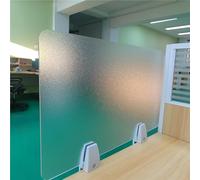 Panneau de séparation de bureau en acrylique dépoli, 2 pièces 45x70cm, cloison semi-transparente pour préserver l'intimité et favoriser la concentration dans les espaces de travail partagés,