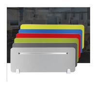 Panneau de séparation de bureau insonorisé - Cloison acoustique pour postes de travail, solution de réduction du bruit pour les bureaux cloisonnés, installation facile, design gris moderne (