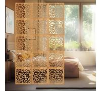 Panneau de séparation décoratif à monter soi-même, 75 pièces en bois et plastique, cloison amovible et polyvalente pour la maison, la chambre et le bureau, solution élégante pour préserver v