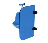 Panneau De Séparation D'urinoir 1 Protection Supplémentaire De La Vie Privée Séparateur D'écran De Protection des Toilettes pour Les Écoles/centres Commerciaux, Imperméable, Mural (Couleur : Blue, T