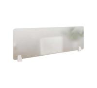 Panneau de séparation en acrylique pour bureau - Écran de protection avec pinces de sécurité pour postes de travail, écoles et espaces partagés (30 x 100 cm) - Améliore l'intimité du lieu de travail