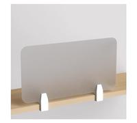 Panneau de séparation en acrylique transparent avec extraits amovibles à clipser pour la vie privée des étudiants 40 x 80 cm et solution d'espace de travail élégante