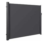 Panneau de séparation rétractable pour auvent extérieur - 3 x 1,6 m pour terrasse, jardin, piscine et balcon - Solution coupe-vent et pare-soleil