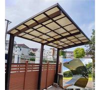 Panneau de serre durable en polycarbonate transparent de 1,22 x 9 m pour réduction du bruit, panneaux de rechange pour vérandas et clôtures