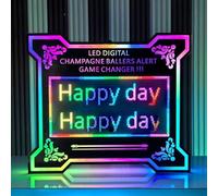 Panneau De Service De Bouteilles à LED Avec écran D'affichage, Panneau De Service De Bouteilles Avec Télécommande Et Programme D'APP, Présentateur LED à Message Personnalisé Pour Fêtes Bars