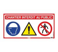 Panneau de signalisation 4 en 1 800x400mm TALIAPLAST - 16511