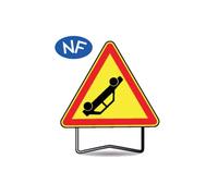 Panneau de signalisation AK31 700 classe 2 ACCIDENT + PIED - TALIAPLAST - 522508