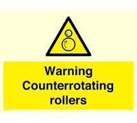 Panneau de signalisation avec rouleaux de contre-rotation - 800 x 600 mm - A1L