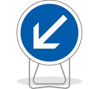 Panneau de signalisation BK21A FLECHE ORIENTABLE classe T1 NADIA SIGNALISATION - PDIS650GALPS1BK2