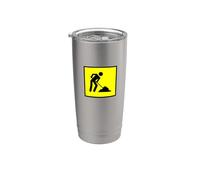 Panneau de signalisation « Caution Men at Work » Gobelet isotherme en acier inoxydable double paroi