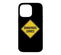 Panneau de signalisation Dangerous Curves Coque pour iPhone 14 Pro Max