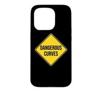 Panneau de signalisation Dangerous Curves Coque pour iPhone 15 Pro