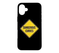 Panneau de signalisation Dangerous Curves Coque pour iPhone 16 Plus