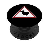 Panneau de signalisation Dodo Crossing PopSockets PopGrip Adhésif
