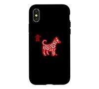 Panneau de signalisation du Zodiaque Chinois avec Inscription « Dog Year » Coque pour iPhone X/XS