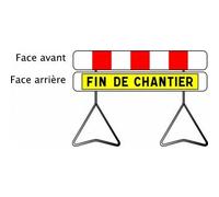 PANNEAU DE SIGNALISATION K2 BARRAGE DOUBLE FACE 1400X200MM T1 NADIA SIGNALISATION - K21400CLT1