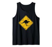 Panneau de signalisation kangourou vintage Australie Aussie Roo pour adultes et enfants Débardeur