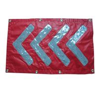 Panneau de signalisation magnétique de 45,7 x 83,8 cm - Feu d'avertissement clignotant pour pompiers, scène d'accident, chantier de construction, parking - Panneau de guidage de la circulation durable