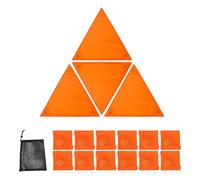 Panneau De Signalisation Orange | Housse Imperméable Orange pour Sac à Dos | Patchs Magnétiques de Sécurité avec Sac à Cordon pour Randonnée et Cyclisme
