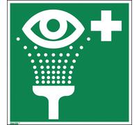 Panneau de signalisation pour rince-œil Drapeau E06 200x200mm