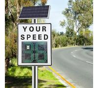 Panneau De Signalisation Radar Solaire 23,6po X35,4 Po Avec Télécommande, Détecteur De Limitation De Vitesse,affichage LED,336 LED,panneau De Limitation Vitesse Clignotant Réglable
