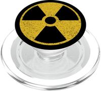 Panneau de signalisation Radio-Actif avec Symbole d'avertissement de nucléaire Fallout PopSockets PopGrip pour MagSafe