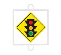 Panneau de signalisation Softee N°3 Jaune 23,5x23,5 cm Unisex