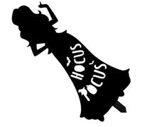 Panneau de sorcière noir inoubliable - Décoration de jardin effrayante pour Halloween