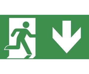Panneau De Sortie De Secours Vers Le Bas TA 725 Série - 7TCA091350R3618