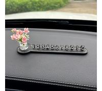 Panneau de stationnement temporaire pour voiture avec affichage multifonctionnel du numéro de téléphone, matériau de panneau d'arrêt en silicone, résistant à la chaleur et s'adapte au tableau de bord