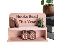 Panneau de suivi de lecture - Compteur d'amoureux des livres, ornement d'affichage de bureau | Accessoire décoratif pratique de progression de lecture de motivation pour espace de travail d'étude bure
