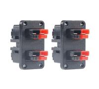 Panneau de support de montage fixe 30 A 600 V pour connecteurs Anderson Powerpole, ensemble de bornes rouges et noires à 4 broches avec contacts en cuivre plaqué argent, coque PC pour une utilisation