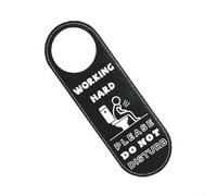 Panneau de suspension de porte « Do Not Disturb Please Come In For Washroom » en polyuréthane solide pour une utilisation à long terme